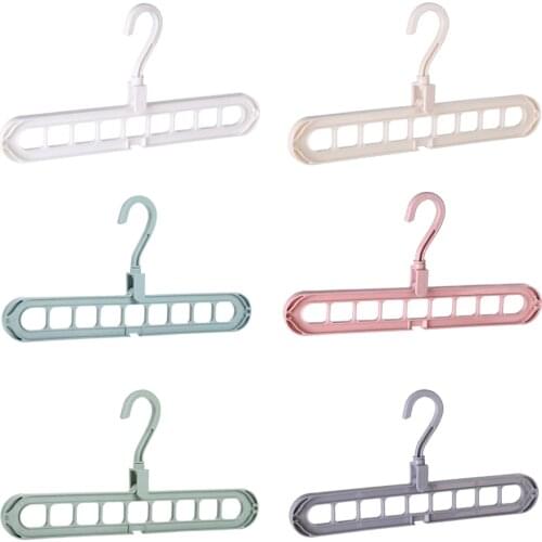 1pc 9 port Support Hangers for Clothes Drying Rack Multifunction Plastic Clothes Rack Drying Hanger Storage Hangers