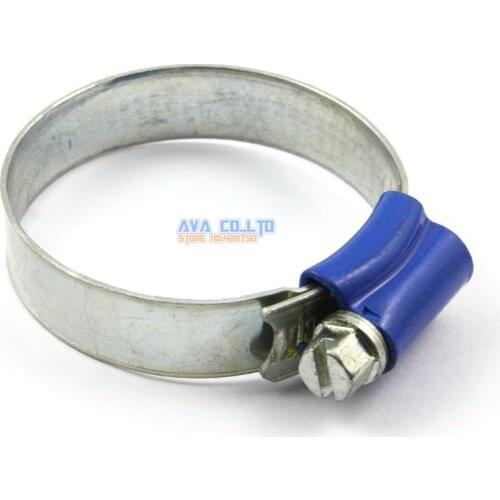 10 Pieces 32-44mm Carbon Steel Hose Clamp Worm Gear Hose Pipe Fitting Clamp