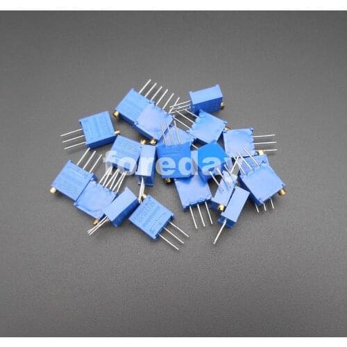 20PCS X 3296W 3296 adjustable Trim Pot Potentiometer 10R 50R 100R 200R 500R 1K 2K 5K 10K 20K 50K 100K 200K 500K 1M 2M *FD645-660