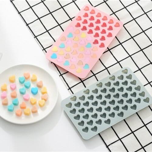 2021 New Mini Heart Mold Silicone Ice Cube Tray DIY Chocolate Fondant Mould 3D Pastry Jelly Cookies Baking Cake Decoration Tools