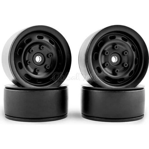 4PCS Metal Beadlock 1.9 inch Wheel Rim for 1/10 RC Rock Crawler Traxxas TRX-4 TRX4 D90 D110 TF2 Axial SCX10 90046