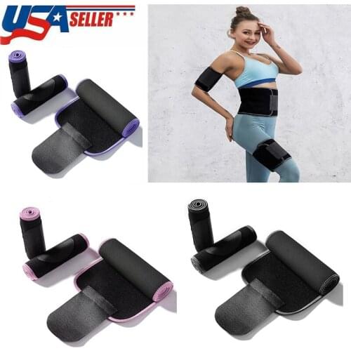 5pcs/set Women Waist Trainer Belt Sport Training Sweat Belt Slimming Band Arm Belt Leg Belt Women Weight Loss Body Shaping