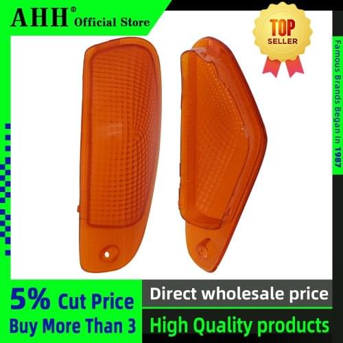 AHH 1 Pair Front Turn Signal Light Lens For KAWASAKI ZZR400 1993-2006, ZZR600 1993-2008 Motorcycle Lamp Cover EX400 EX600