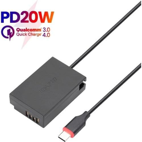 LP-E17 ACK-E18 Dummy Battery DC Power AC Adapter for CANON EOS 250D 850D 8000D 9000D Camera