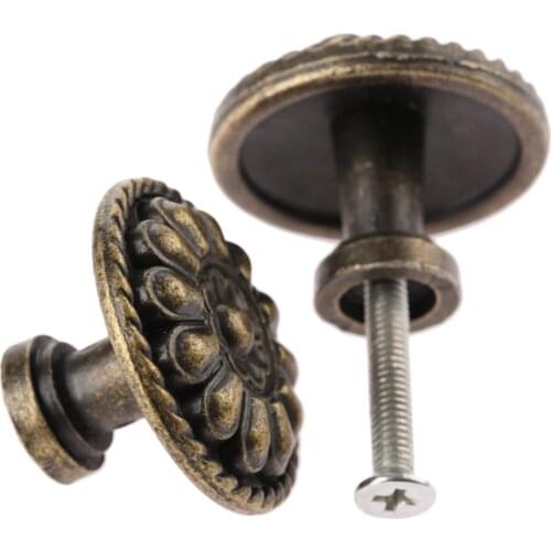 1pc Antique Furniture Handle Knobs Cabinet Cupboard Pulls Knobs Decor Drawer Dresser Jewelry Wooden Box Knob