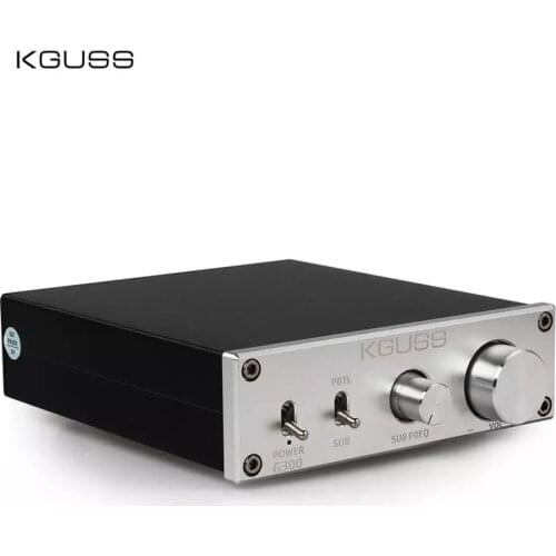 KGUSS G300 HIFI Class D Subwoofer audio Amplifier 300W AMP Bass Treble Adjust