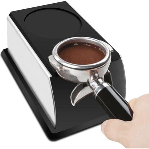 Barweell Black Tamper Stand for Baristas Made of Stainless Steel