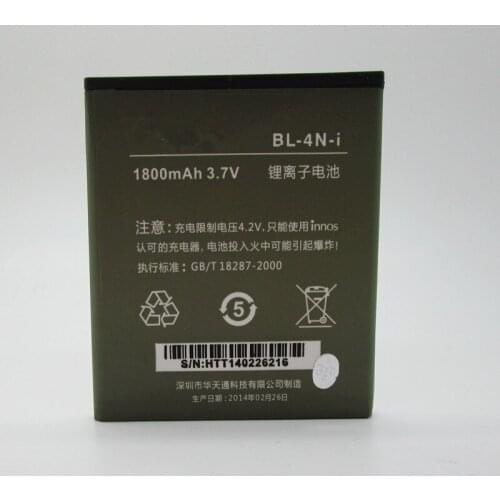 Jinsuli 2pcs innos BL-4N-i 1800mAh Battery For DNS S4503Q S4503 innos Small Dragonfly i6c i6 Battery Bateria