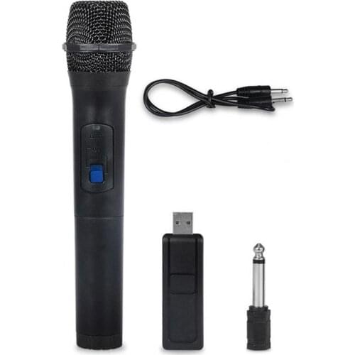 Bluelans Microphone VHF Wireless Plastic Karaoke Wireless Microphone for Singing
