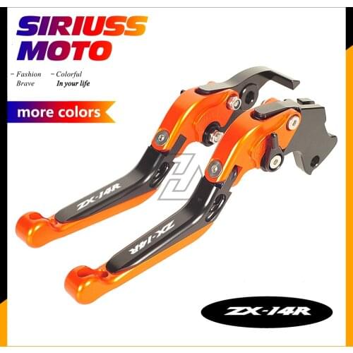 CNC Motorcycle Foldable Brake Clutch Levers Case for Kawasaki ZX14R ZX 14R ZX-14R 2006-2016