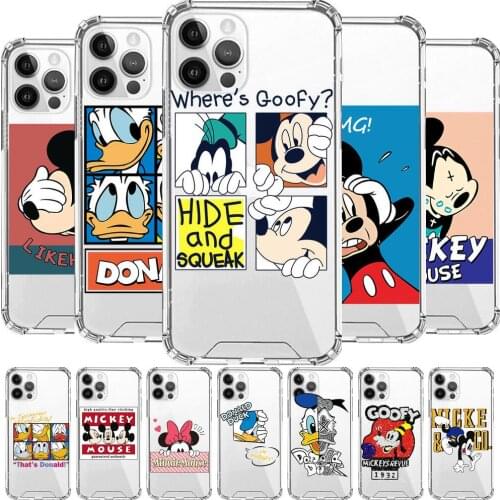 Disney Anime Style Phone Case cover For iphone 11 pro max Cases 12 8 7 6 s XR PLUS X XS SE 2020 mini Transparent cell
