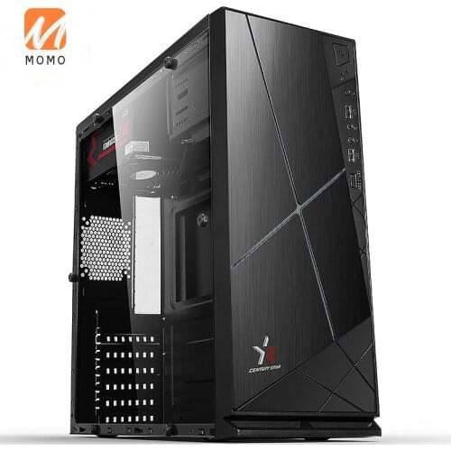 Black White Case Glass Side Plate Transparent Luminous Game Desktop Computer Host