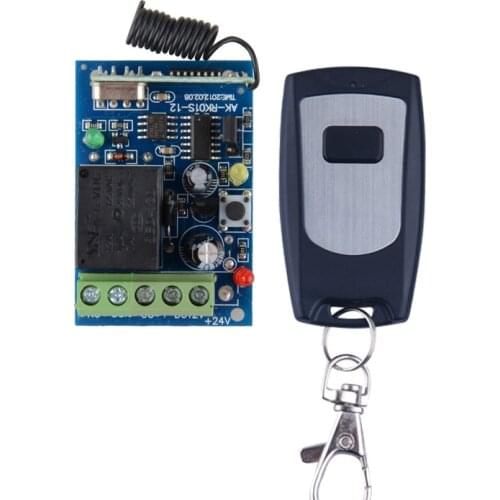DC 12V 1CH Wireless Remote Switch Light System Receiver Transmitter 433.92Mhz /315MHZ Learning code Function 5PCS/LOT