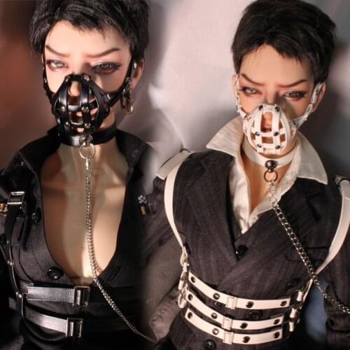 D03-P507 children toy BJD DD SD MSD 1/6 1/4 1/3 uncle dolls Photo props Accessoriess black white Mouth chain 1pcs