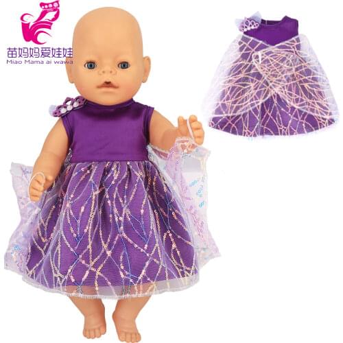 Baby doll purple lace dress 18" american og girl doll clothes wings skirt