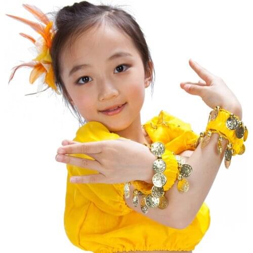 Children Belly Dance Bracelets Dance Accessories Hand Jewelry Dance Childrens Chiffon Bracelet Belly Dance Performace 5 Colors