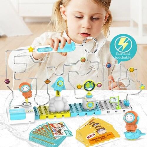 Electronic Touch Maze Toys Children Concentration wisdom Training Electric Kindergarten Science Indoor Kids Toy Boy Girl Gift