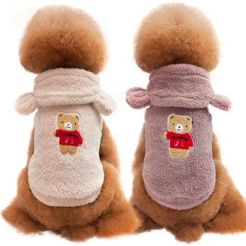 Fleece Pet Dog Clothes Winter Soft Dogs Clothing for Small Medium Dogs Chihuahua Cheap Cat Dog Clothes Puppy Oufit Ropa Perro