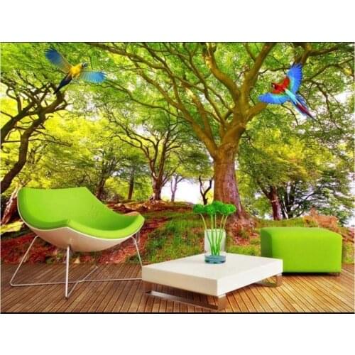 Custom photo wallpaper for walls 3d mural Modern forest big tree landscape 3D stereo TV background wall papers home decor