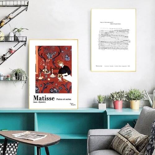 French Heri Matisse Red House Staff Oil Canvas Painting Wall Art Poster Prints Wall Picture For Bedroom Living Room Home Decor