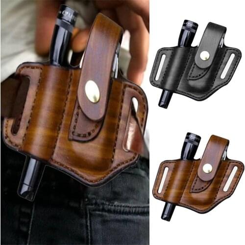 PU Leather Tactical Multifunction Belt Tool Pouch EDC Tool Storage Bag Pouch