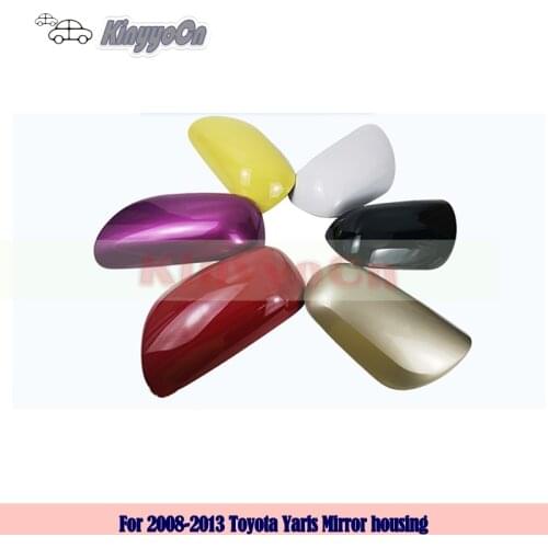 Kinyyocn For Toyota Yaris 2008 09 10 11 12 2013 External mirror Cover Rearview Mirror Cover side mirror Housing