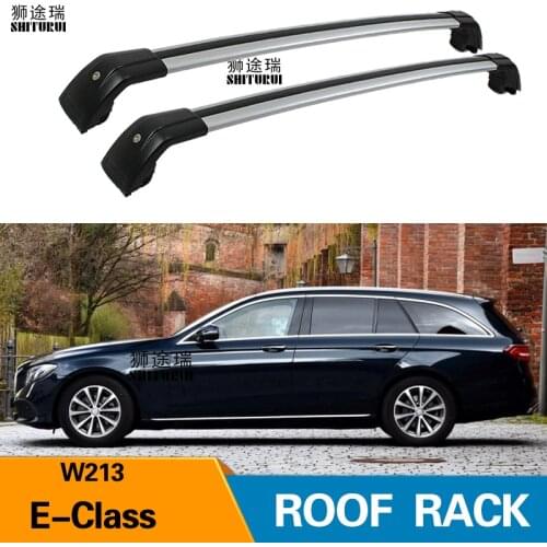 2Pcs Roof Bars for MERCEDES Benz E-Class (S213), 5-dr Estate,2016- 2019 Aluminum Alloy Side Bars Cross Rails Roof Rack Luggage