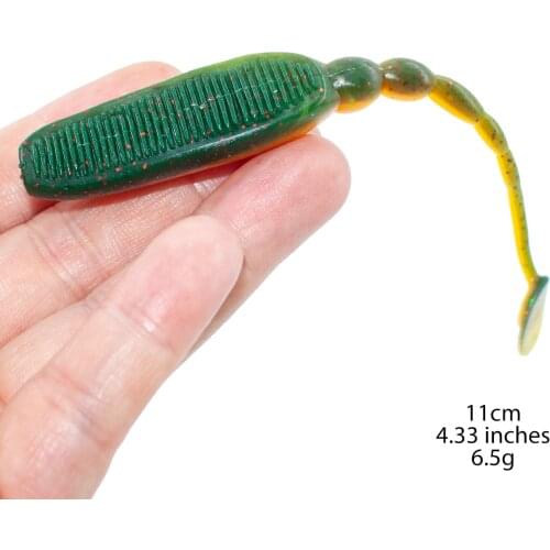 Shad Vibro Tail le leurre Swimbait Softjerk Perch Zander Fishing 11cm 6.5g 5pcs Rubber Bait Spin Fishing Soft Fishing Lures