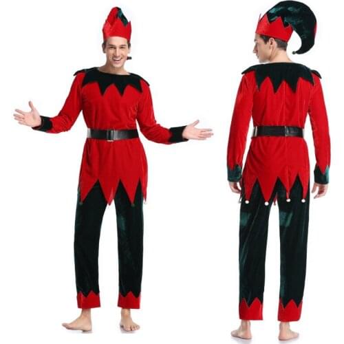 Christmas Adult Male Couples Outfit Christmas Eve Company Activities Bar Performance Clothing