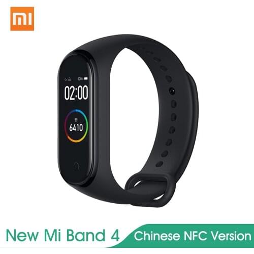 Original Xiaomi Mi Band 4 Newest Music Smart Bracelet Heart Rate Fitness Tracker 0.95” Color AMOLED Screen BT 5.0