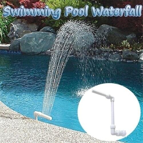 Swimming Pool Waterfall Fountain Kit PVC Feature Water Spay Pools Spa Decorations Swimming Garden Pool Accessories Fountain Tube