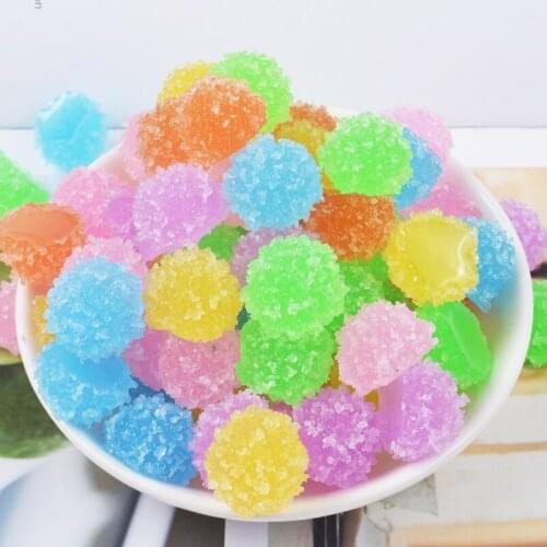 15pcs Candy Round Decor For Slime Charms Sprinkles Polymer Filler Addition Slime Accessories Toys Model Clay Kit For Children