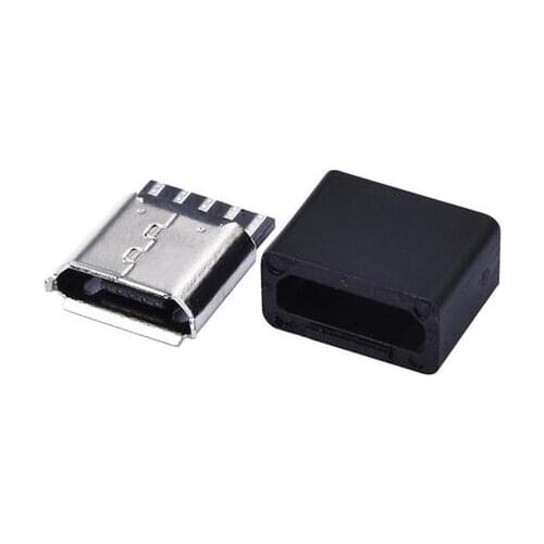 10pcs/lot Micro USB 5pin Female Socket Connector Welding Type for Tail Charging Mobile Phone