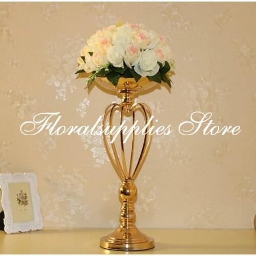 50cm Tall Flower Vases Candle Holders Rack Stands Wedding Decoration Road Lead Table Centerpiece Pillar Party Event Candlestick