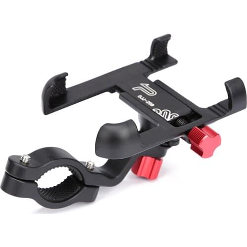 Aluminum Alloy Phone Holder Adjustable Mobile Phone Mount with 360°Rotation Universal Handlebar for Bike Motorcycle
