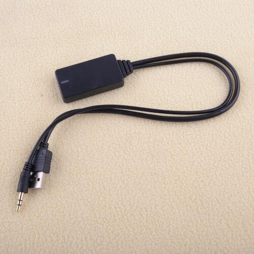 Car Black Front 12V Wireless Radio AUX Cable Adapter Fit for BMW E90 E91 E92 E93 Bluetooth 5.0