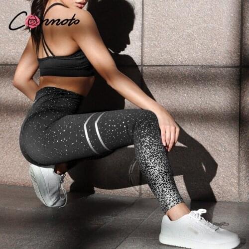 Conmoto skiny casual summer women plus size pants high fashion sexy harajuku ladies trousers sequined high waist pants