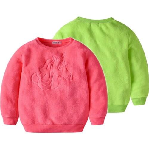 Sweatshirts for Teenage Girls Plus Size 2020 Fall Children Kids Fleece Winter Warm Velour Tops Girls Christmas Clothes 10 Years