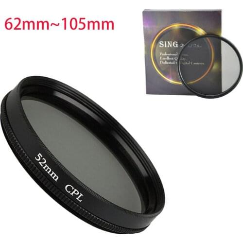 Camera Circular Polarizing CIR-PL Filters Filtor for Nikon Canon DSLR Camera Lens Filter /62/67/72/77/82/95/105mm