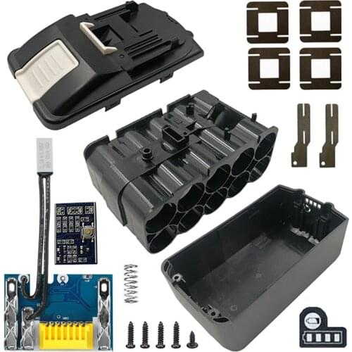 PCB Circuit Board Battery Housing Shell Case Lithium Battery Nickel Sheet Kit for Makita 18V 20V 21700 Lithium Battery