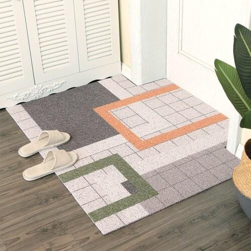 Cuttable Doormat Living Room Bedroom Bathroom Kitchen Mats Carpet Non-slip Easy to Clean Mats Carpet Household Entrance Doormat