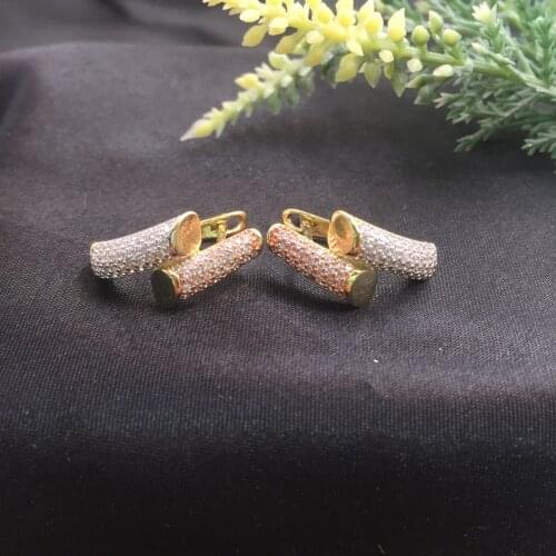 Lanyika Fashion Jewelry Stylish Matchstick Stereo Luxury Micro Plated Party Romantic Earrings Banquet Daily Best Gift