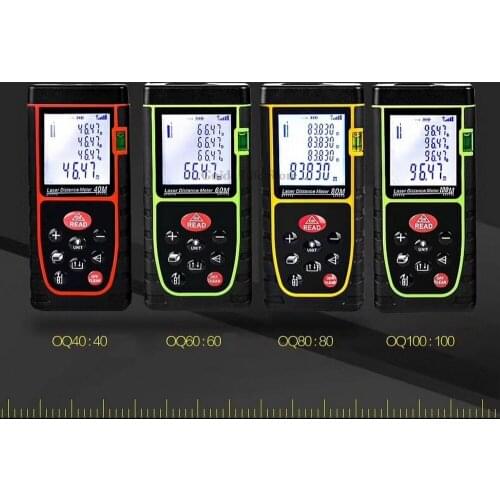 Laser Distance Meter Laser Range Finder Rangefinder Metro Digital Laser Tape Measure Ruler Roulette tool 40M 60M 80M 100M