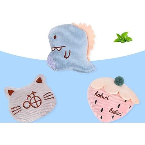 Legendog Cat Plush Toy Cute Cartoon Interactive Cat Strawberry Dinosaur Cat Toy Kitten Catnip Toy Training Toys Cat Funny Toy