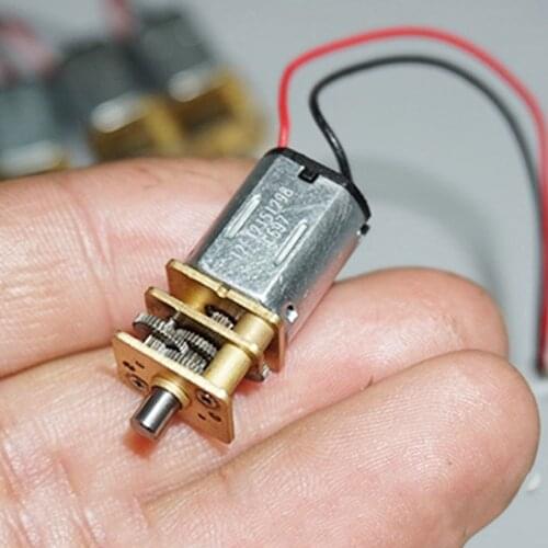 Micro Mini Precision Gear Motor N20 3V 3.7V 5V Electric 45RPM Slow Speed High Torque for Robot Smart Car Electronic Lock Motor