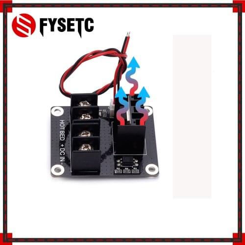 3D Printer Heated Bed Module/MOS Module/Hotbed MOSFET Expansion Module inc 2pin Lead Ramps 1.4 Anet A8 A6 A2 Compatible Black
