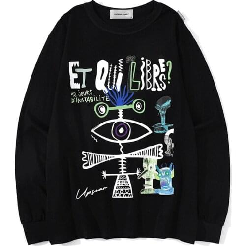 New Style Popular Logo Original Street Personality Trend Creative Design Printing Sweatshirt Cotton Sweatshirt