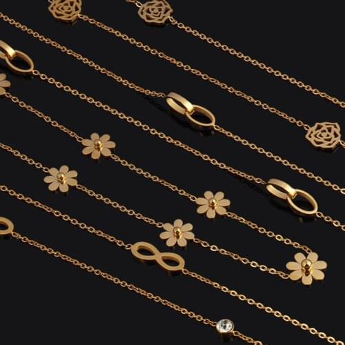 Stainless Steel Necklace For Women Autumn Long Necklaces Couple Pendant Necklace Women Chain Necklace Fashion Jewelry Wholesale