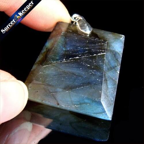 Women & Men Fashion Jewelry Pendants Necklaces With Chain Wholesale Labradorite Moonstone Quartz Stone Colares Femininos JS869