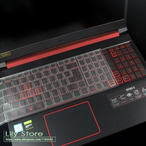 TPU Keyboard Cover Protector for Acer Aspire Nitro 5 AN515-54 Nitro 7 AN715-51 Predator Gaming AN515 | VX 15 RH317 Helios 500